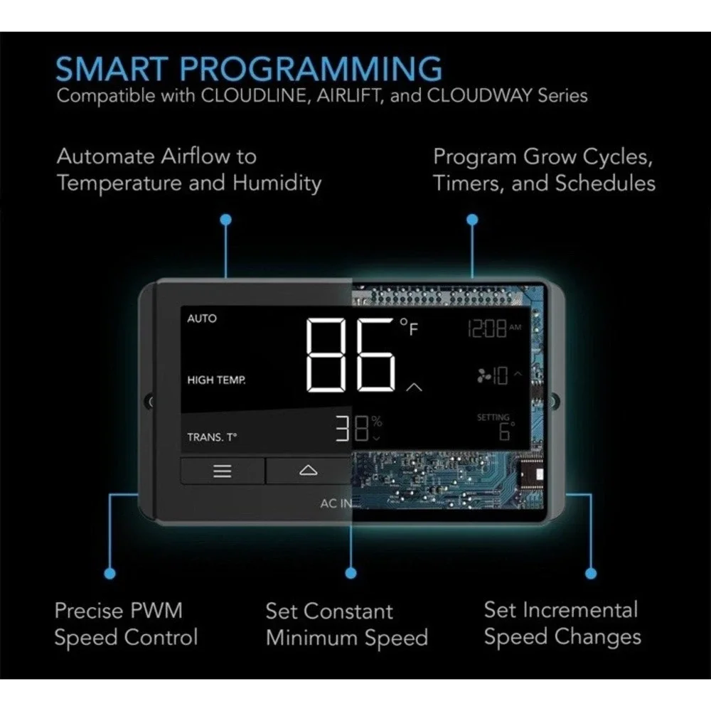 CONTROLLER 67, Temperature and Humidity Bluetooth Fan Controller with‎ Timers